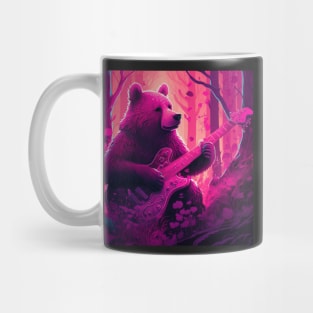 Quirky Magenta Bear Mug